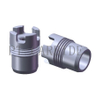 Tungsten carbide thread nozzles for PDC drill bits